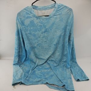 Realtree Light Blue Long Sleeve Shirt Fishing